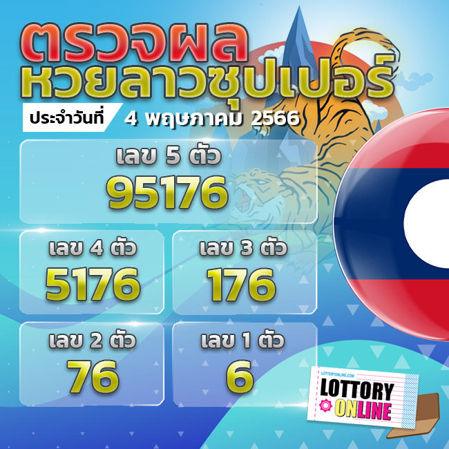 ตรวจหวยลาวซุปเปอร์ 4/5/66