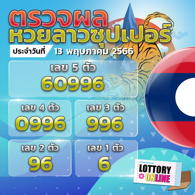ตรวจหวยลาวซุปเปอร์ 13/5/66