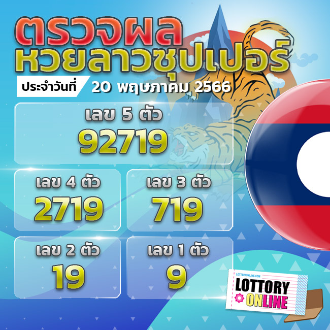 ตรวจหวยลาวซุปเปอร์ 20/5/66